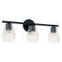 Capital Lighting Dena 3 Light 23" Wide Bathroom Vanity Light Matte Black