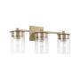 Capital Lighting Mason 3 Light 21" Wide Bathroom Vanity Light Aged Brass