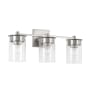 Capital Lighting Mason 3 Light 21" Wide Bathroom Vanity Light Brushed Nickel