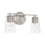 Capital Lighting Portman 2 Light 15" Wide Vanity Light Brushed Nickel