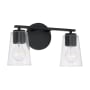 Capital Lighting Portman 2 Light 15" Wide Vanity Light Matte Black