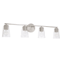 Capital Lighting Portman 4 Light 36" Wide Vanity Light Brushed Nickel