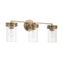 Capital Lighting Fuller 3 Light 24" Wide Vanity Light Aged Brass