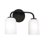 Capital Lighting Lawson 2 Light 14" Wide Vanity Light Matte Black