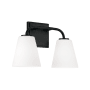 Capital Lighting Brody 2 Light 15" Wide Vanity Light Matte Black