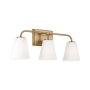 Capital Lighting Brody 3 Light 24" Wide Vanity Light Aged Brass