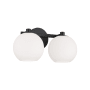 Capital Lighting Ansley 2 Light 15" Wide Vanity Light with Soft White Glass Shades Matte Black