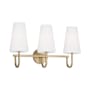 Capital Lighting Averitt 3 Light 24" Wide Vanity Light Aged Brass