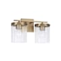 Capital Lighting Vaughn 2 Light 15" Wide Vanity Light Aged Brass