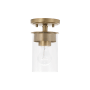 Capital Lighting Mason 5" Wide Semi-Flush Ceiling Fixture / Pendant Aged Brass