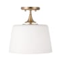 Capital Lighting Presley 12" Wide Semi-Flush Ceiling Fixture Aged Brass