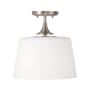 Capital Lighting Presley 12" Wide Semi-Flush Ceiling Fixture Brushed Nickel