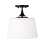 Capital Lighting Presley 12" Wide Semi-Flush Ceiling Fixture Matte Black