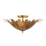 Capital Lighting Eden 3 Light 18" Wide Semi-Flush Bowl Ceiling Fixture Antique Gold