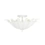 Capital Lighting Eden 3 Light 18" Wide Semi-Flush Bowl Ceiling Fixture Textured White