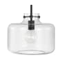 Capital Lighting 12" Wide Pendant with Patterned / Etched Glass Shade Matte Black