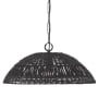 Capital Lighting Naomi 21" Wide Wood Pendant Matte Black