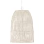 Capital Lighting Naomi 14" Wide Wood Pendant Chalk White