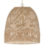 Capital Lighting Naomi 3 Light 24" Wide Wood Pendant Matte Brass