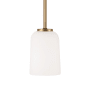 Capital Lighting Lawson 5" Wide Mini Pendant Aged Brass