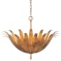 Capital Lighting Eden 4 Light 24" Wide Abstract Chandelier Antique Gold
