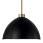 Capital Lighting Ross 13" Wide Pendant Aged Brass / Black