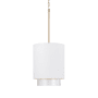 Capital Lighting Weller 12" Wide Pendant Matte Brass / White