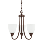 Capital Lighting Trenton 3 Light 15" Wide Chandelier Bronze