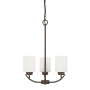 Capital Lighting Dixon 3 Light 17" Wide Chandelier Bronze