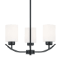 Capital Lighting Dixon 3 Light 17" Wide Chandelier Matte Black