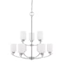 Capital Lighting Dixon 9 Light 28" Wide Chandelier Brushed Nickel