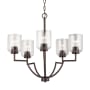 Capital Lighting Carter 5 Light 26" Wide Chandelier Bronze
