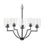Capital Lighting Carter 5 Light 26" Wide Chandelier Matte Black