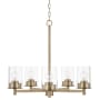 Capital Lighting Mason 5 Light 26" Wide Chandelier Aged Brass
