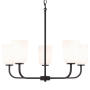 Capital Lighting Lawson 5 Light 26" Wide Chandelier Matte Black