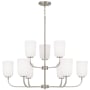Capital Lighting Lawson 9 Light 32" Wide Chandelier Brushed Nickel