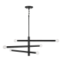 Capital Lighting Zane 6 Light 33" Wide Sputnik Chandelier Matte Black