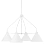 Capital Lighting Alden 4 Light 33" Wide Chandelier Matte White