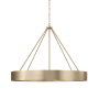 Capital Lighting Weller 6 Light 36" Wide Ring Chandelier Matte Brass