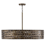 Capital Lighting Eliana 4 Light 31" Wide Drum Chandelier Dark Brass