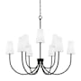 Capital Lighting Averitt 9 Light 46" Wide Chandelier Matte Black