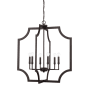 Capital Lighting 6 Light 28" Wide Chandelier Black Iron
