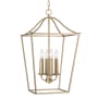 Capital Lighting Grady 4 Light 16" Wide Taper Candle Pendant Matte Brass