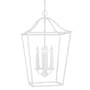 Capital Lighting Grady 4 Light 16" Wide Taper Candle Pendant Textured White