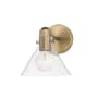 Capital Lighting Greer 9" Tall Wall Sconce Aged Brass
