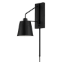 Capital Lighting Alden 25" Tall Hardwired or Plug-In Wall Sconce Matte Black