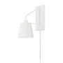 Capital Lighting Alden 25" Tall Hardwired or Plug-In Wall Sconce Matte White