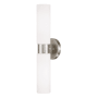 Capital Lighting Theo 2 Light 5" Wide Bath Bar with Soft White Glass Shades Brushed Nickel