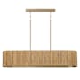 Capital Lighting Donovan 5 Light 44" Wide Drum Chandelier White Wash / Matte Brass