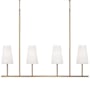 Capital Lighting Averitt 4 Light 42" Wide Chandelier Aged Brass